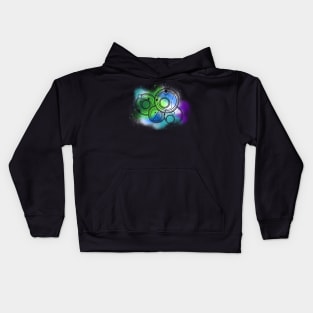 Gallifreyan Symbols Spray Paint (Multicolor) Kids Hoodie